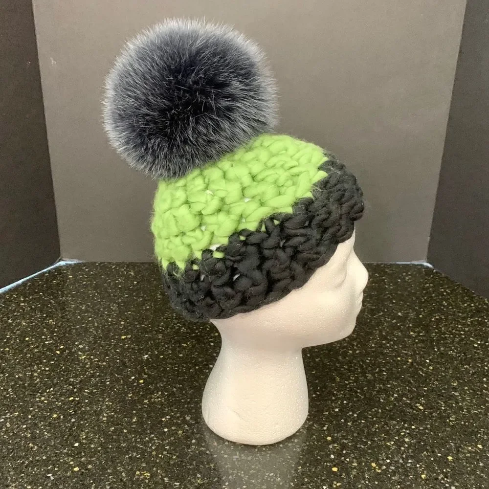 Mischa Lampert Merino Wool Handspun Beanie.